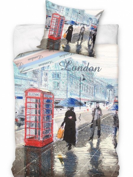 Bavlněné Povlečení London Telefonní Budka