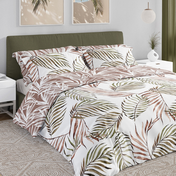 Sada Ložního Prádla Z Bavlněného Saténu 220x200+ 2x70x80 Boho 002