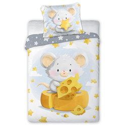 Dětské Povlečení 100x135+40x60 017 Myška