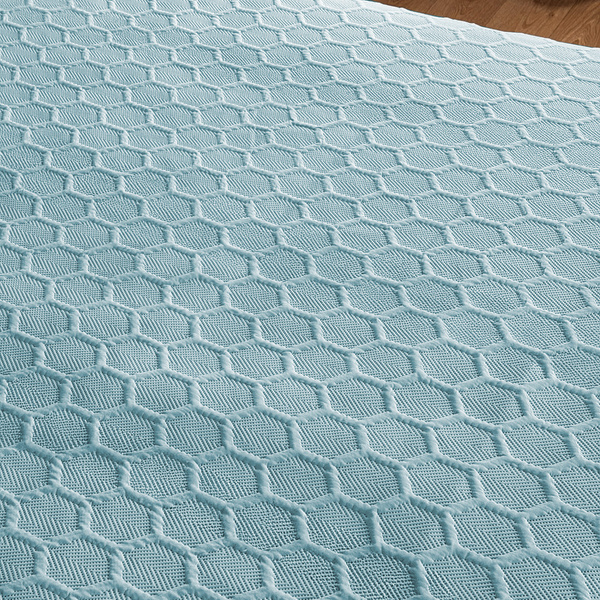 Dvoustranné Přehozy na Postel Parla 3D Modrý Bez Polštářů 180x220