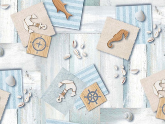 Ubrusy PVC s Textilním Podkladem Fantastik 8241-1 v Rolích