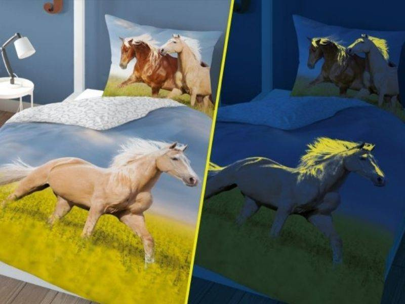 Bavlněné Povlečení Kůň 3583A Glow