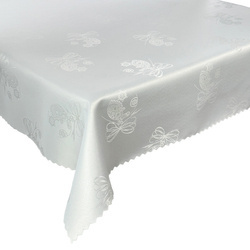 Oboustranný Nešpinivý ubrus Vánoční ozdoba Z-3438 Bílá