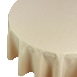 Ubrusy s Nešpinivou Úpravou I světle béžová  Kulatý