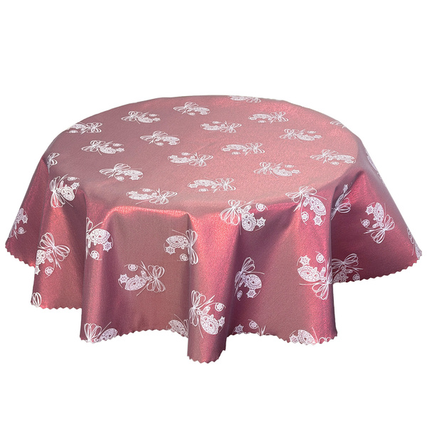 Oboustranně Ubrusy s Nešpinivou Úpravou Vánoční Vínový Vánoční Ozdoba Ornament Kulatý