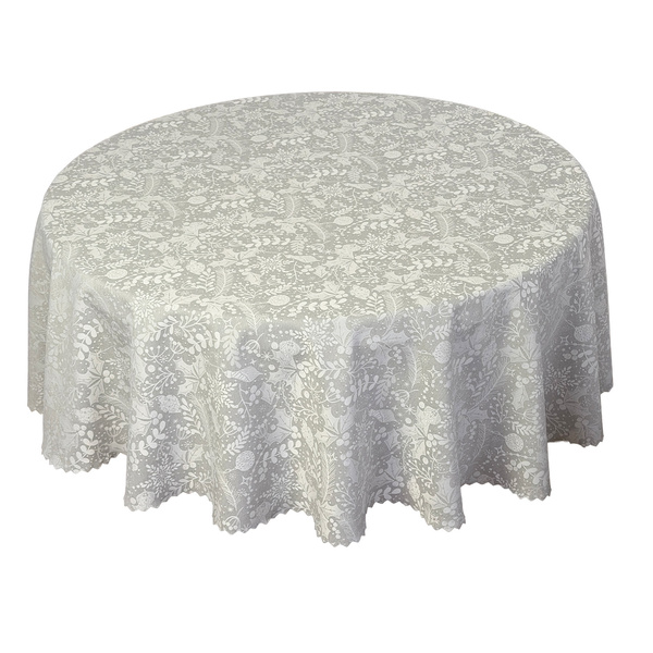 Ubrusy s Nešpinivou Úpravou Velikonoční béžová kraslice Z-3440 Kulaté