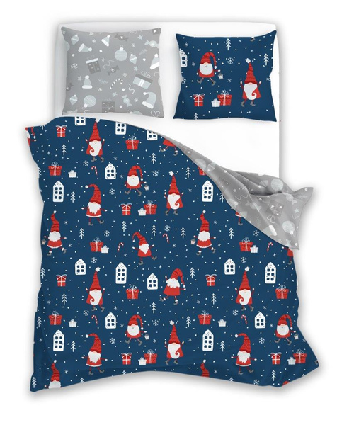 Bavlněné Povlečení 160x200+ 2x70x80 Scandic 081