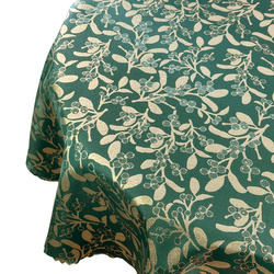 Oboustranně Ubrusy s Nešpinivou Úpravou zelená Sníh 1 Kulatý