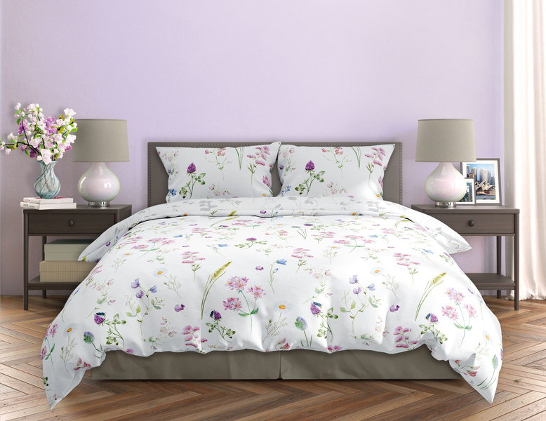 Sada Ložního Prádla Z Bavlněného Saténu 140x200+70x90 Milagro Verde 013