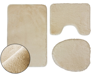 Koupelnové Předložky Lombok II Ecru - 3 ks