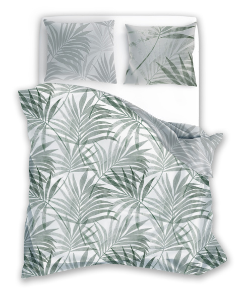 Sada Ložního Prádla Z Bavlněného Saténu 140x200+70x90 Milagro Verde 004