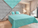 Dvoustranné Přehozy na Postel Vigo II Gray-Turquoise 10 180x220+2x40x40