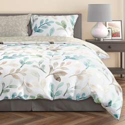 Sada LožníhoPrádla Z Bavlněného Saténu 160x200+ 2x70x80 Milagro Verde 018