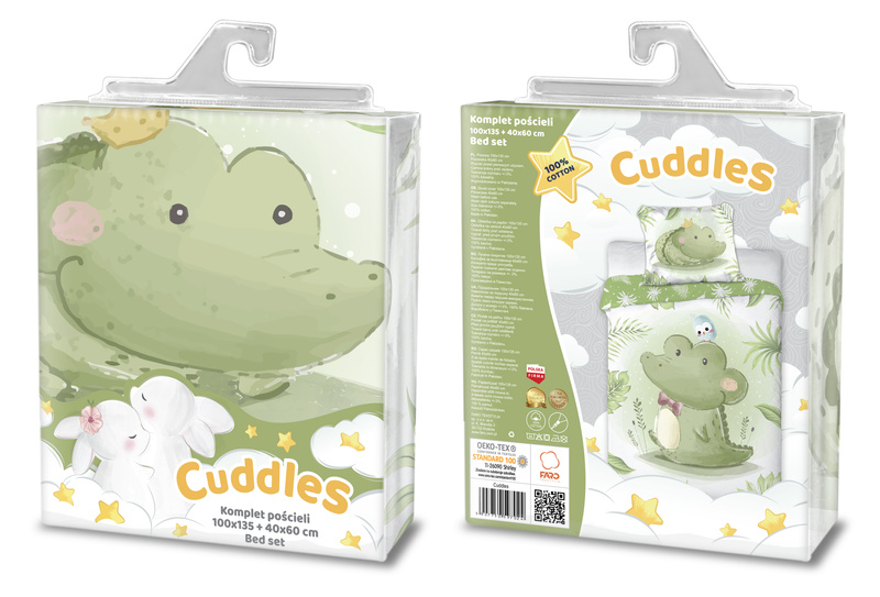 Dětské Povlečení 100x135+40x60 016 Krokodýl