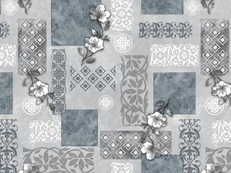 Ubrusy PVC s Textilním Podkladem Fantastik 1236-2 v rolích