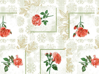 Ubrusy PVC s Textilním Podkladem Fantastik 1260-3 v Rolích