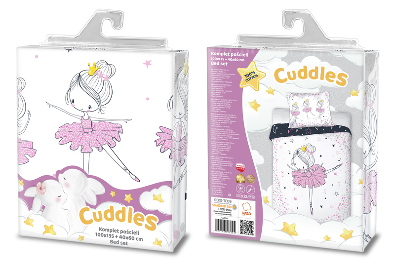 Dětské Povlečení 100x135+40x60 024 Balerína