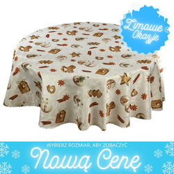 Oboustranně Ubrusy s Nešpinivou Úpravou Zlatý Wooden Story Kulatý