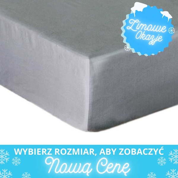 Bavlněné Prostěradlo Saténové s Gumou Světle Šedá 37