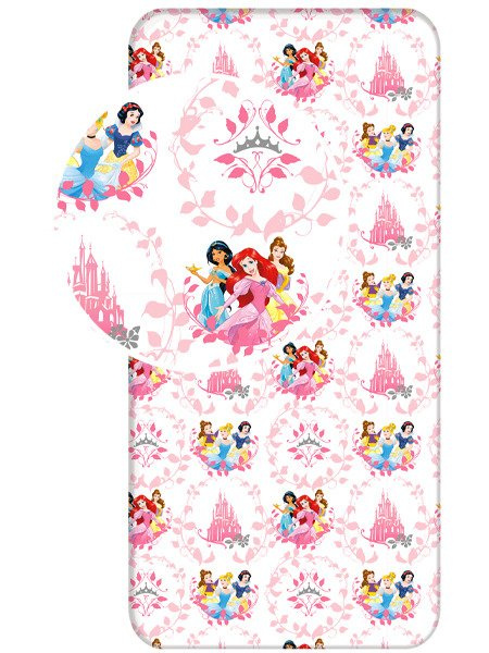 Bavlnené Napínací Prostěradlo Disney Princezny 17 90x200 cm