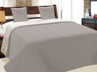 Dvoustranné Přehozy na Postel Vigo II 011 šedá 180x220+2x40x40