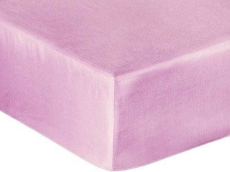 Bavlněné Prostěradlo Saténové s Gumou Levandule 16