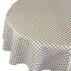 Ubrusy s Nešpinivou Úpravou Alice Káro Káva Kulatý